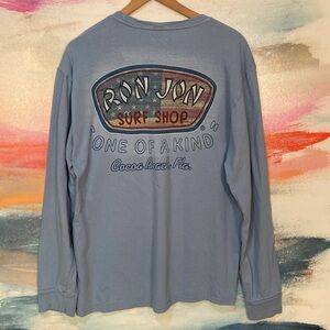 🔥EC🔥F/B Ron Jon Surf Shop 100% Cotton Long Sleeve Shirt.